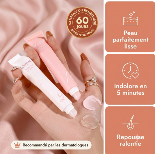 Instantane Ontharingsset voor het gezicht - Zachte Crème + Kalmerende Gel | Huid glad in 5 min